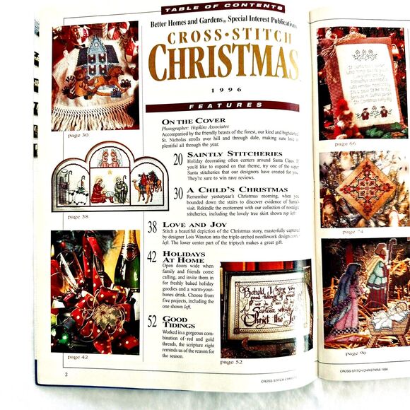 Better Homes & Gardens Magazine Cross Stitch Christmas Cross Stitch Patterns - Picture 2 of 9